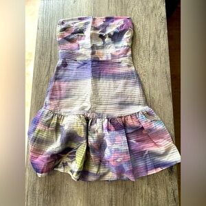 Cynthia Rowley Multicolor Mini Peplum Dress Size 2